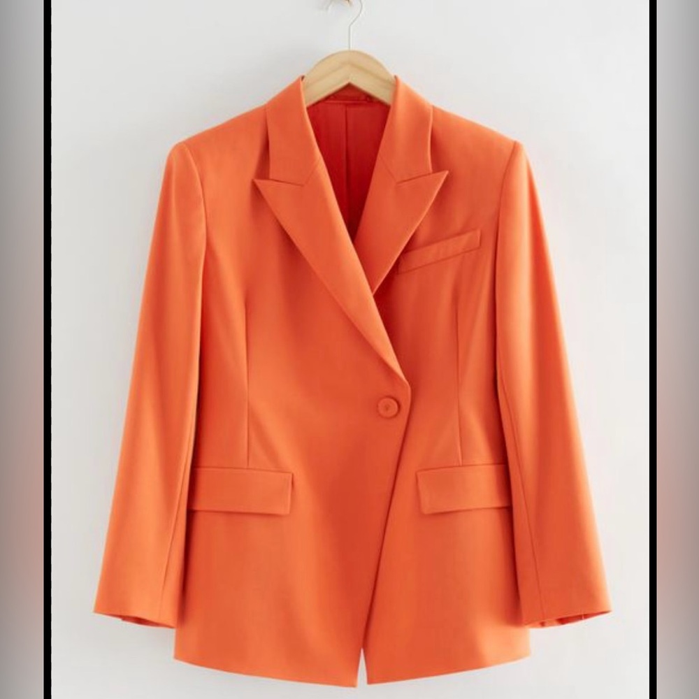 & Other Stories Double Breastsd Asymmetric Blazer